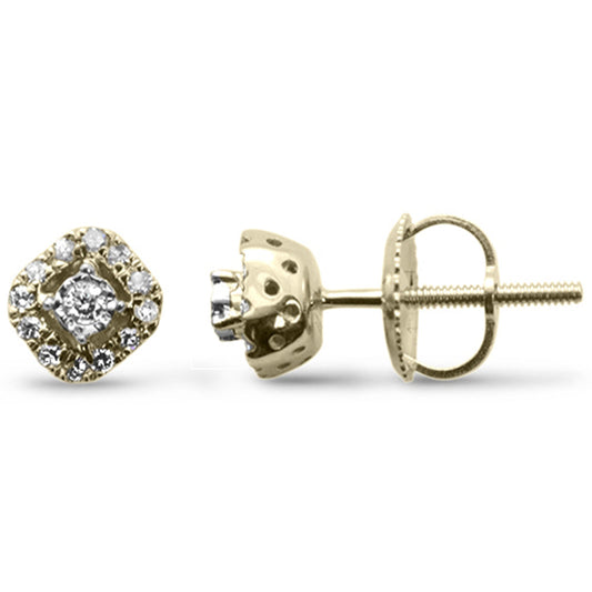 Muse Jewelry .13ct G SI 10K Yellow Gold Diamond Stud Fine Stud Earrings