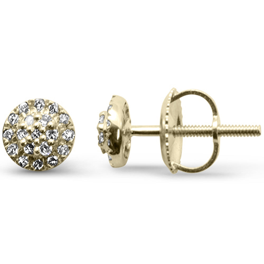 Muse Jewelry .15ct G SI 10K Yellow Gold Diamond Stud Fashion Earrings