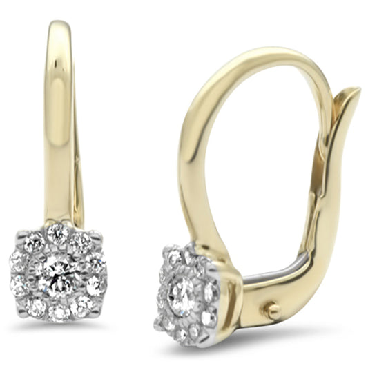 Muse Jewelry .22ct G SI 14K Yellow Gold Lever Back Earrings