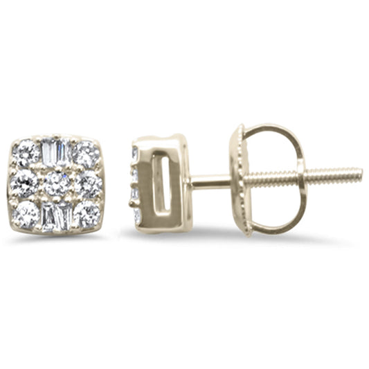 Muse Jewelry .25ct G SI 14K Yellow Gold Square Shaped Earrings