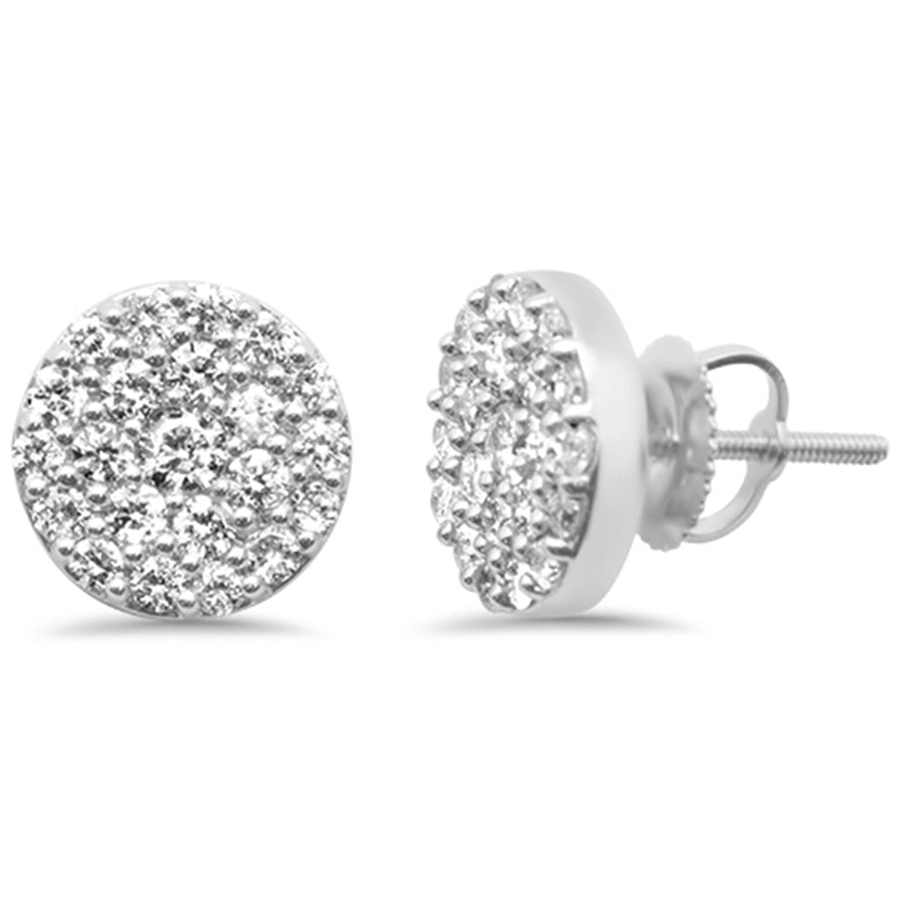 Muse Jewelry 1.01ct G SI 14K White Gold Round Shaped Earrings