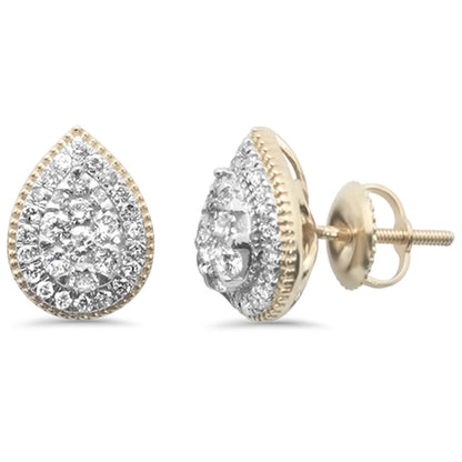 Muse Jewelry .63ct G SI 14K Yellow Gold Pear Shaped Earrings