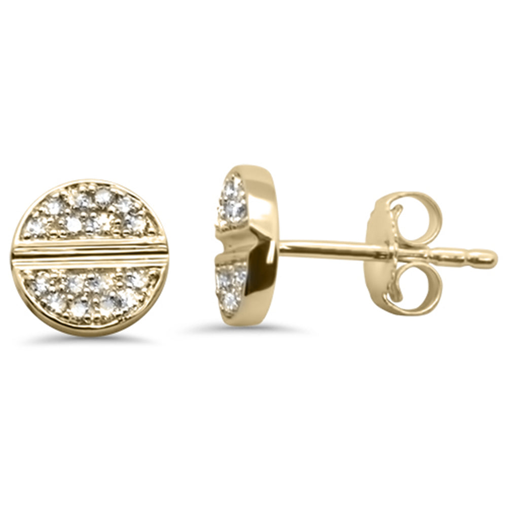 Muse Jewelry .16ct G SI 14K Yellow Gold Diamond Round Shaped Earring