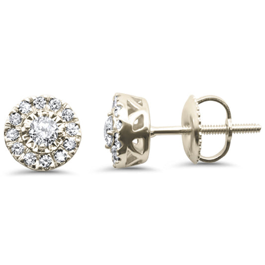Muse Jewelry .34ct G SI 14K Yellow Gold Diamond Halo Earrings