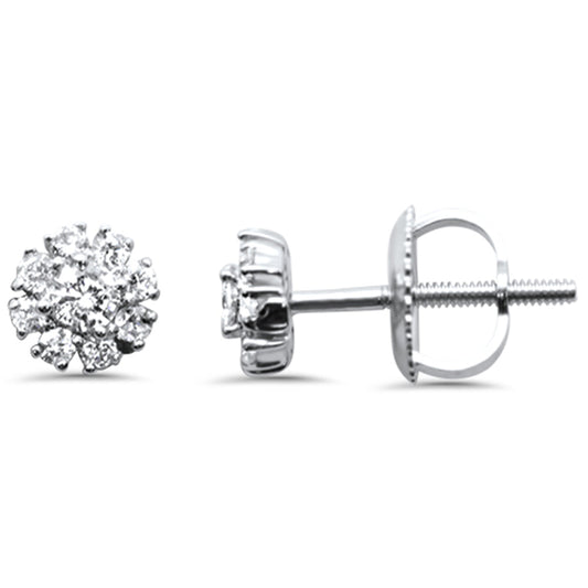 Muse Jewelry .27ct G SI 14K White Gold Round Diamond Earrings