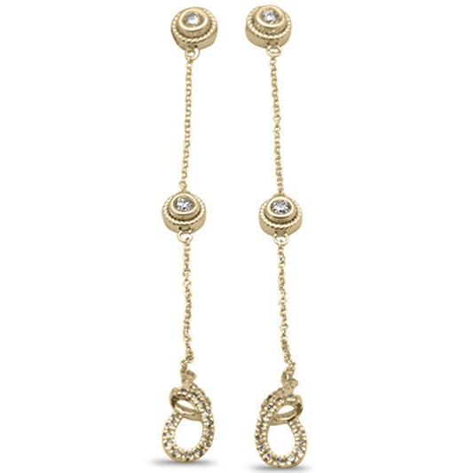 Muse Jewelry .36ct G SI 14K Yellow Gold Diamond Dangle Earrings
