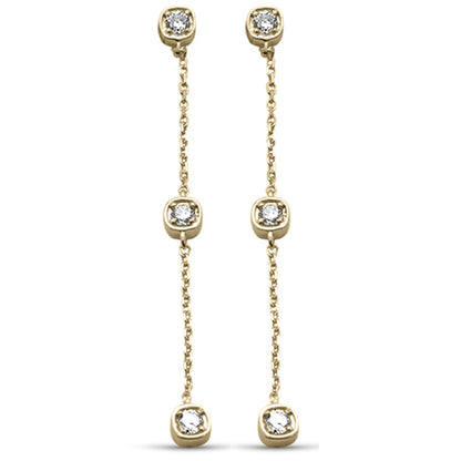 Muse Jewelry .25ct G SI 14K Yellow Gold Diamond Dangle Earrings