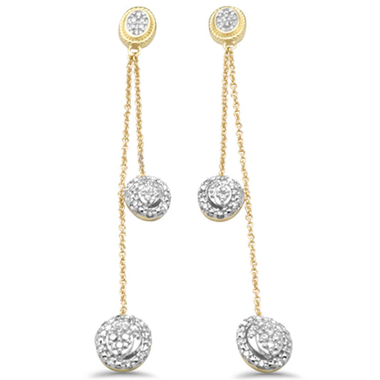 Muse Jewelry .36ct G SI 14K Yellow Gold Diamond Dangling Earrings