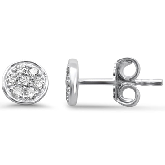 Muse Jewelry .19ct G SI 14K White Gold Diamond Round Shaped Stud Earrings