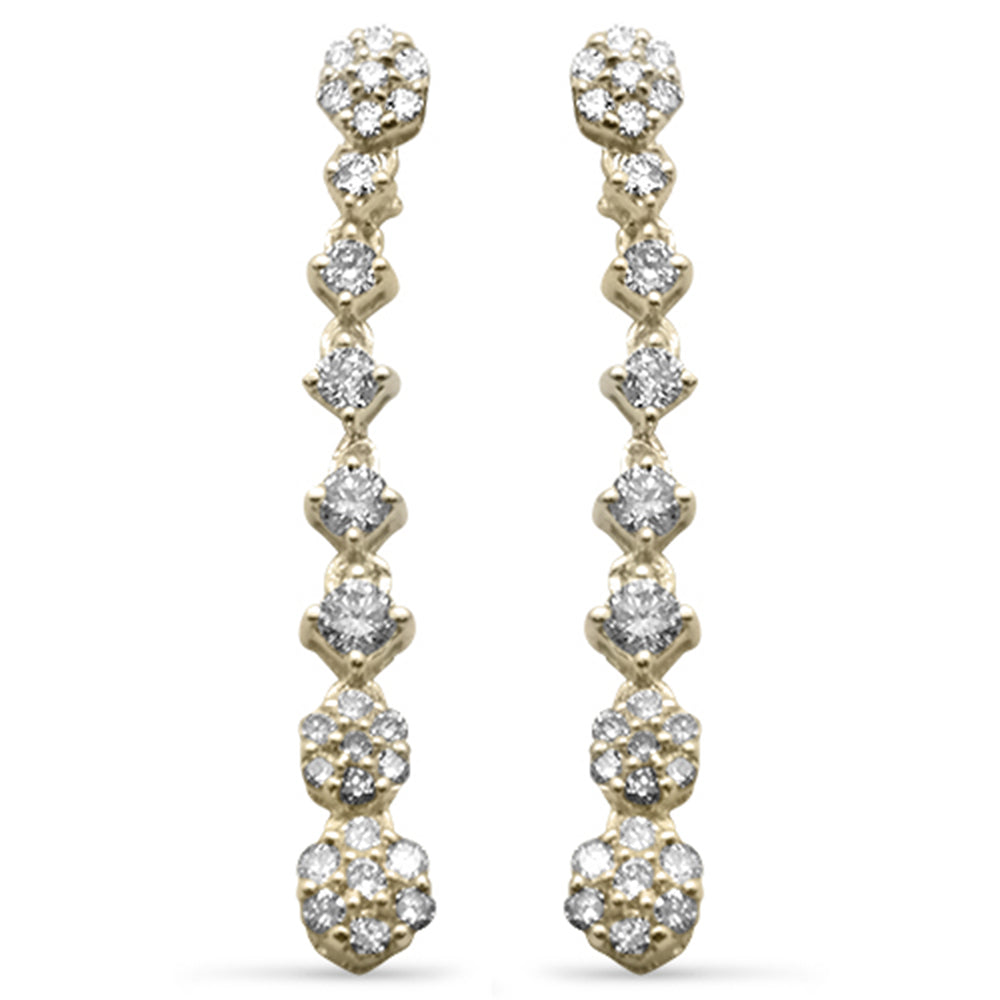 Muse Jewelry .45ct G SI 14K Yellow Gold Diamond Drop Dangle Earrings