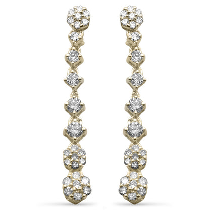 Muse Jewelry .45ct G SI 14K Yellow Gold Diamond Drop Dangle Earrings