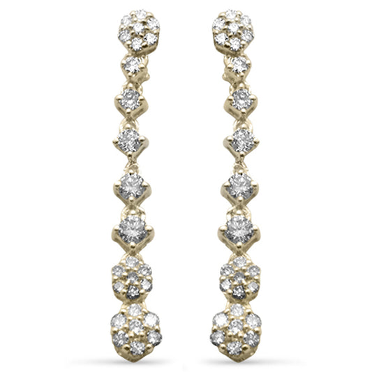 Muse Jewelry .45ct G SI 14K Yellow Gold Diamond Drop Dangle Earrings