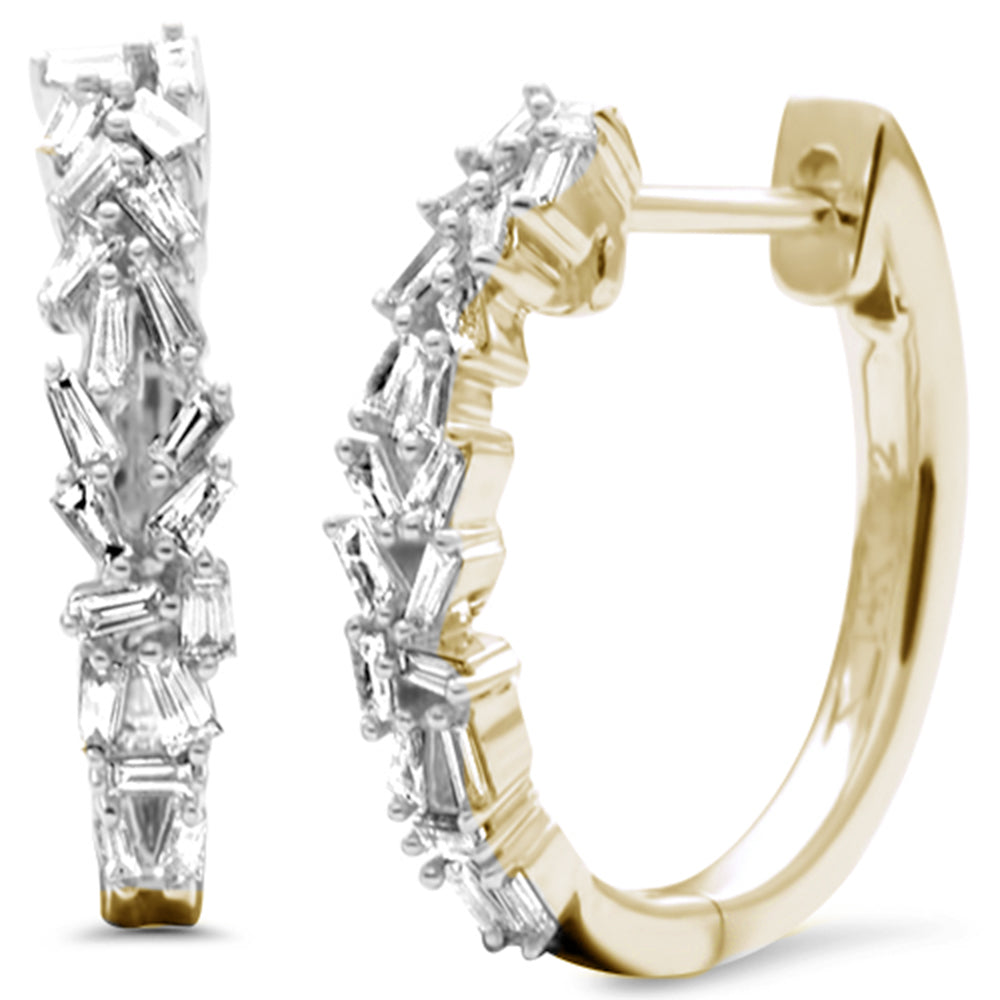 Muse Jewelry .42ct G SI 14K Yellow Gold Diamond Hoop Earrings