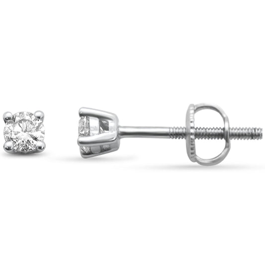 Muse Jewelry .25ct G SI 14K White Gold Diamond Solitaire Earrings