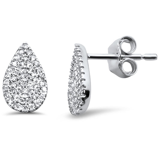 Muse Jewelry .22ct G SI 14K White Gold Diamond Pear Shaped Stud Earrings