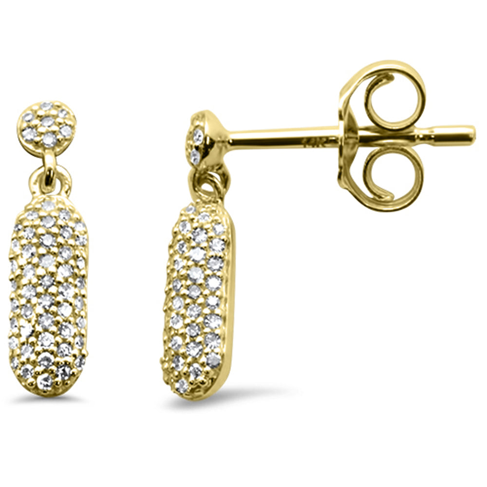 Muse Jewelry .14ct G SI 14K Yellow Gold Diamond Drop Earrings