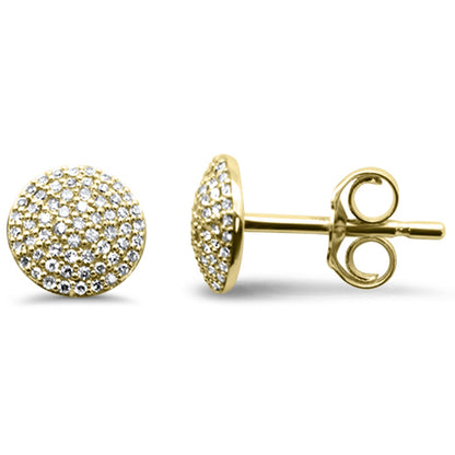 Muse Jewelry .18ct G SI 14K Yellow Gold Diamond Round Earrings