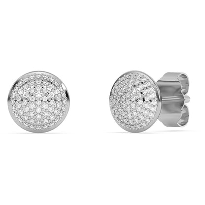 Muse Jewelry .18ct G SI 14K White Gold Diamond Round Earrings