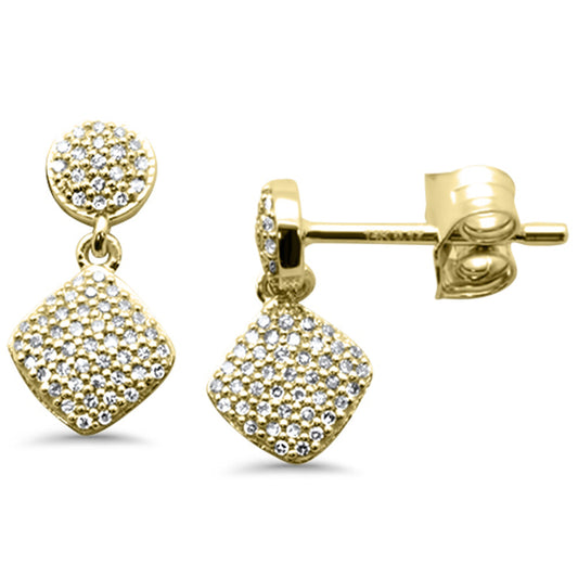 Muse Jewelry .17ct G SI 14K Yellow Gold Diamond Dangling Earings