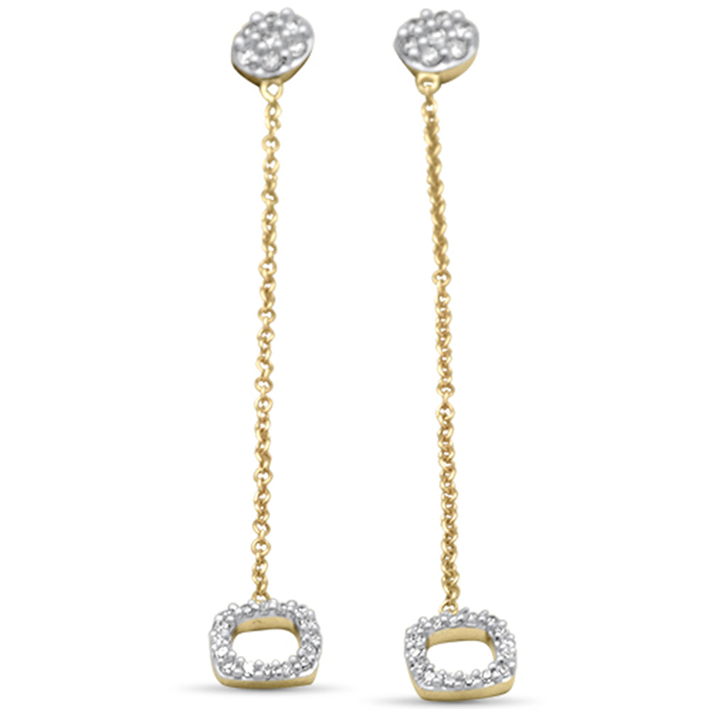 Muse Jewelry .17ct G SI 14K Yellow Gold Diamond Drop Dangling Earrings