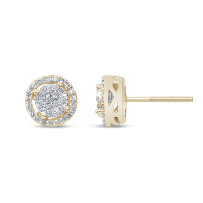 Muse Jewelry .25ct G SI 14KT Yellow Gold Diamond Round Fashion Earrings