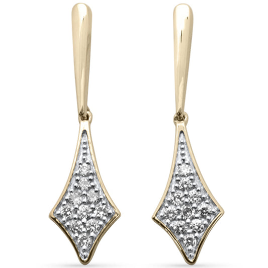 Muse Jewelry .24ct G SI 14K Yellow Gold Diamond Drop Earrings