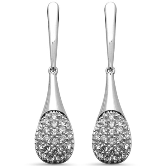 Muse Jewelry .48ct G SI 14K White Gold Diamond Drop Earrings