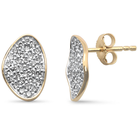 Muse Jewelry .49ct G SI 14K Yellow Gold Diamond Dome Earrings