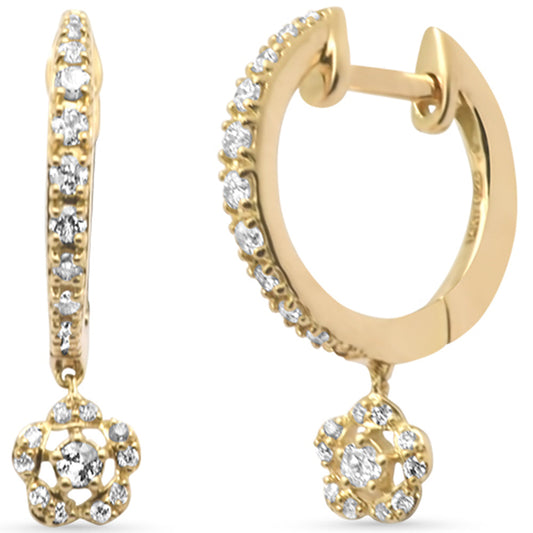 Muse Jewelry .28ct G SI 14K Yellow Gold Diamond Dangling Earrings