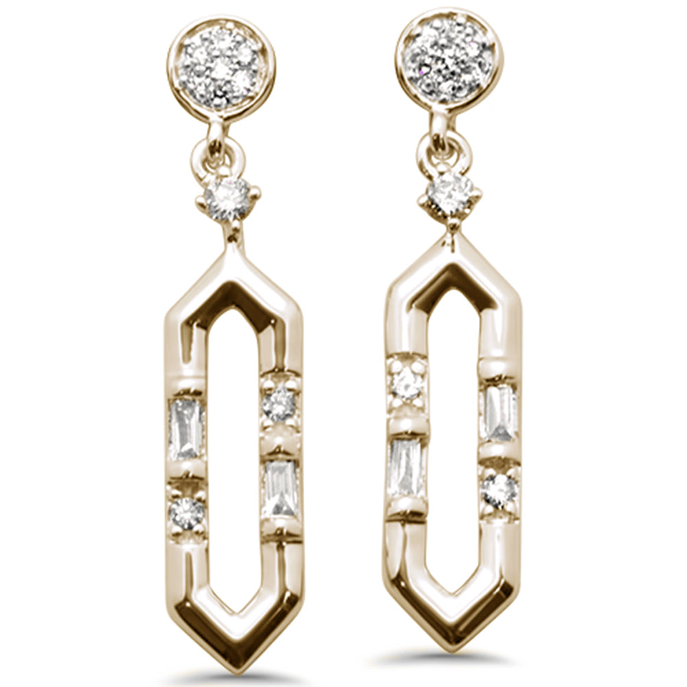 Muse Jewelry .13ct G SI 14K Yellow Gold Diamond Drop Earrings