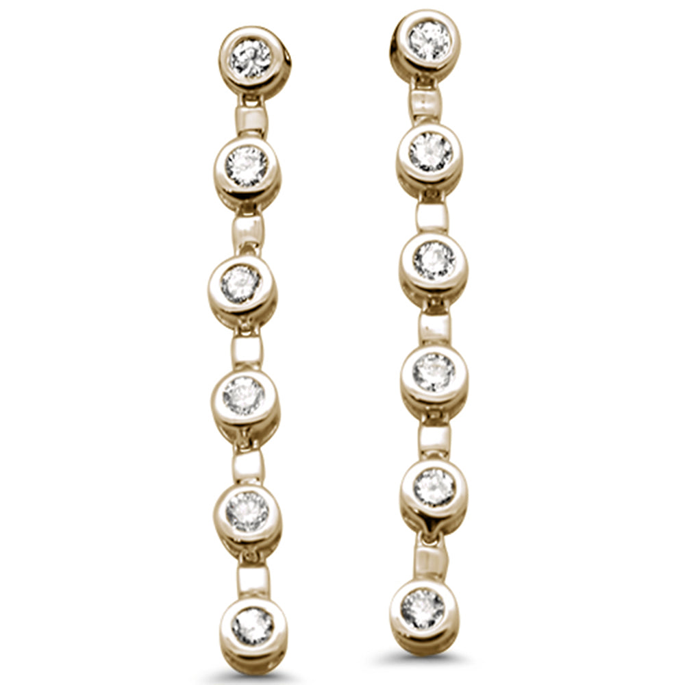 Muse Jewelry .42ct G SI 14K Yellow Gold Diamond Drop Earrings