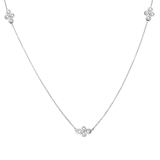 Muse Jewelry .15ct 14kt White Gold Diamond Pendant 18" Necklace