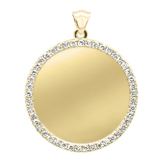 Muse Jewelry .82ct G SI 14K Yellow Gold Diamond Pendant