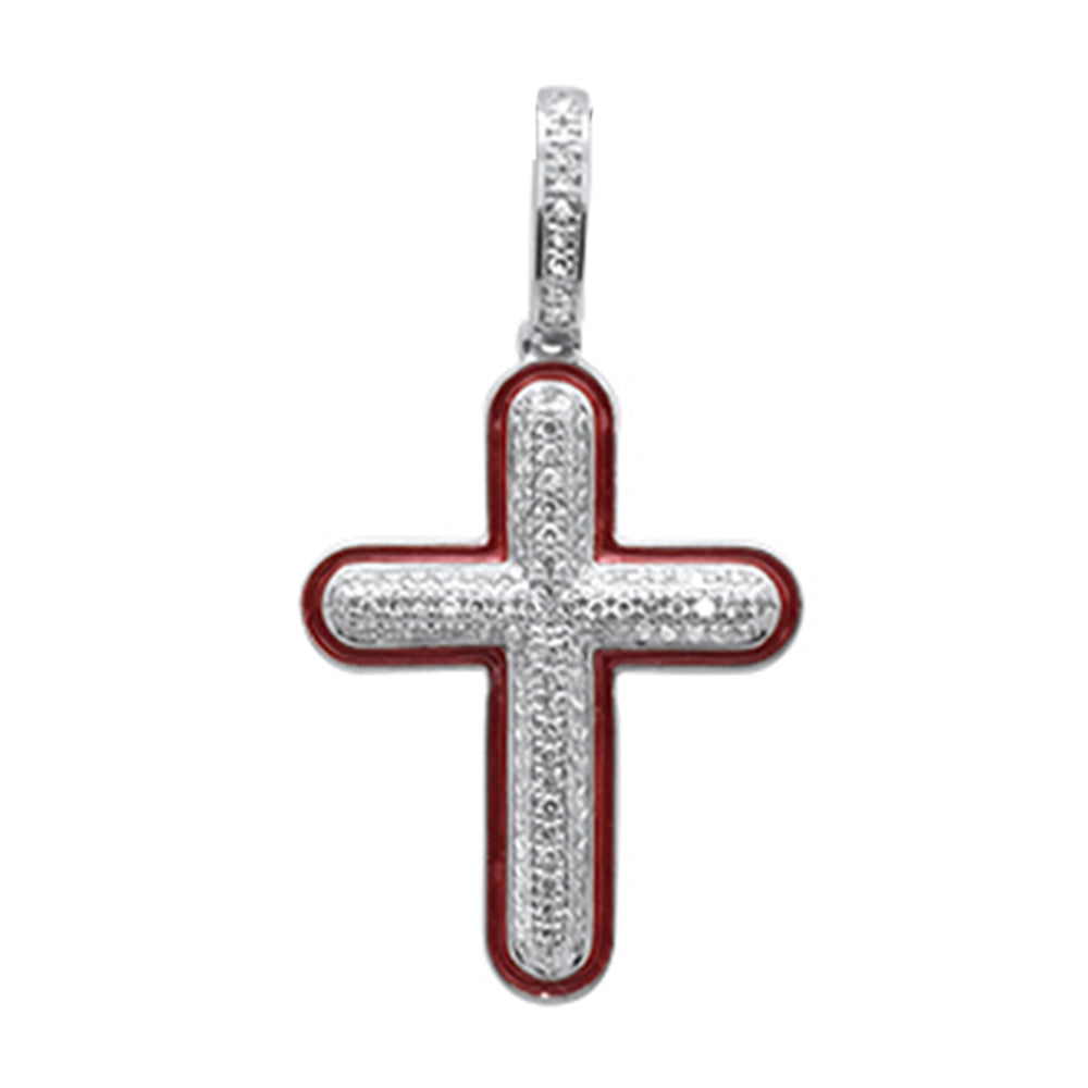 Muse Jewelry .26ct G SI 10K White Gold Diamond Hip Hop Charm Pendant