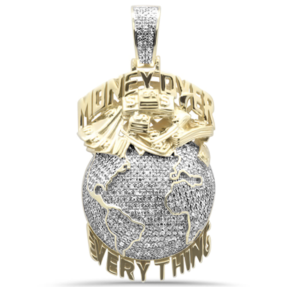 Muse Jewelry .90ct G SI 10K Yellow Gold Diamond Hip Hop Pendant