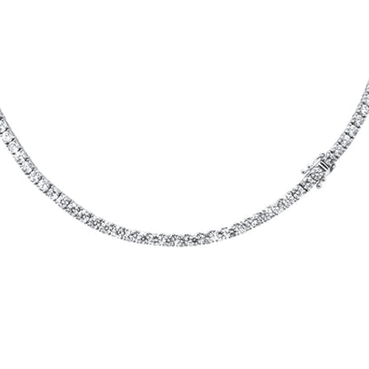 Muse Jewelry 17.05ct G SI 14K White Gold Diamond Tennis Necklace 22"