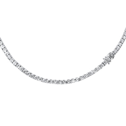 Muse Jewelry 11.66ct G SI 14K White Gold Diamond Tennis Necklace 22"