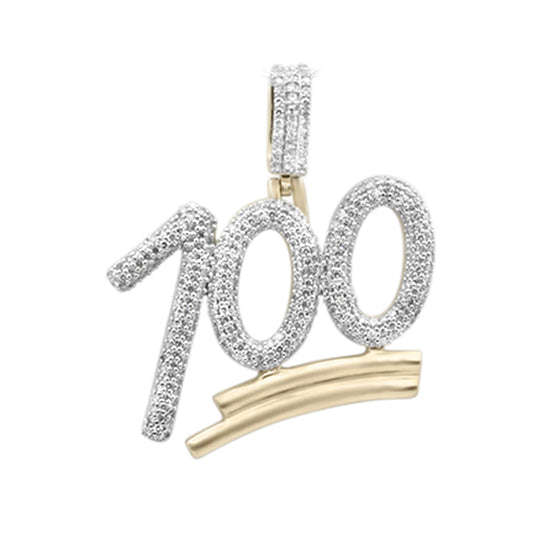 Muse Jewelry .49ct G SI 10K Yellow Gold Diamond 100 Pendant