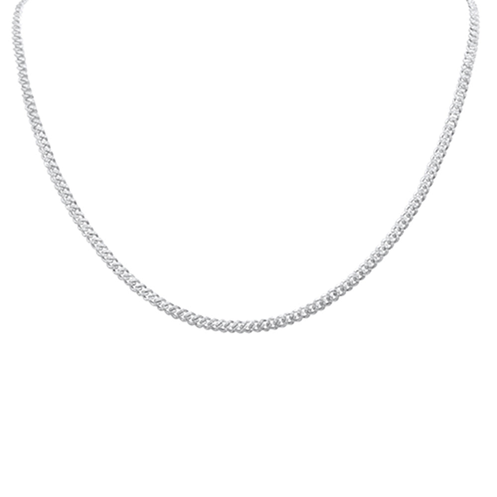 Muse Jewelry 1.18ct G SI 14K White Gold 3MM Diamond Cuban Necklace 12" + 4" EXT