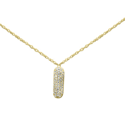 Muse Jewelry .10ct G SI 14K Yellow Gold Diamond Pendant Necklace 18"Long