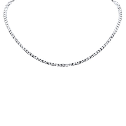 Muse Jewelry 5.10ct G SI 14K White Gold Diamond Tennis Necklace 10 + 4" Ext