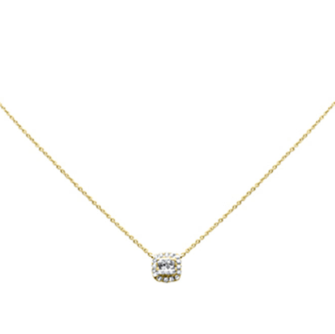 Muse Jewelry .13ct G SI 14K Yellow Gold Diamond Pendant Necklace 16" + 2" Ext