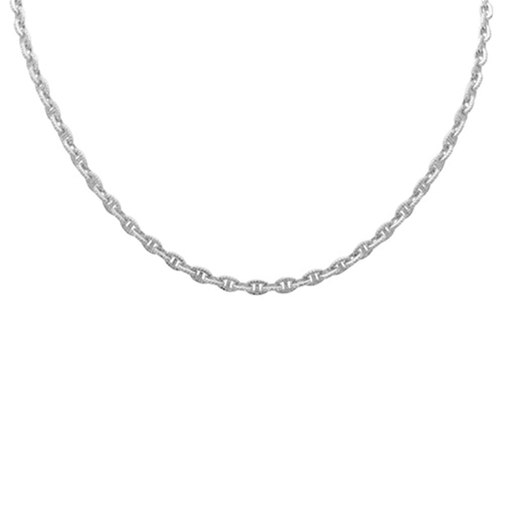 Muse Jewelry 2.91ct G SI 14K White Gold Diamond Elegant Link Pendant Necklace 20" Long