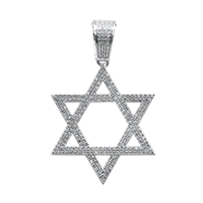 Muse Jewelry .40ct G SI 14K White Gold Diamond Star of David Pendant