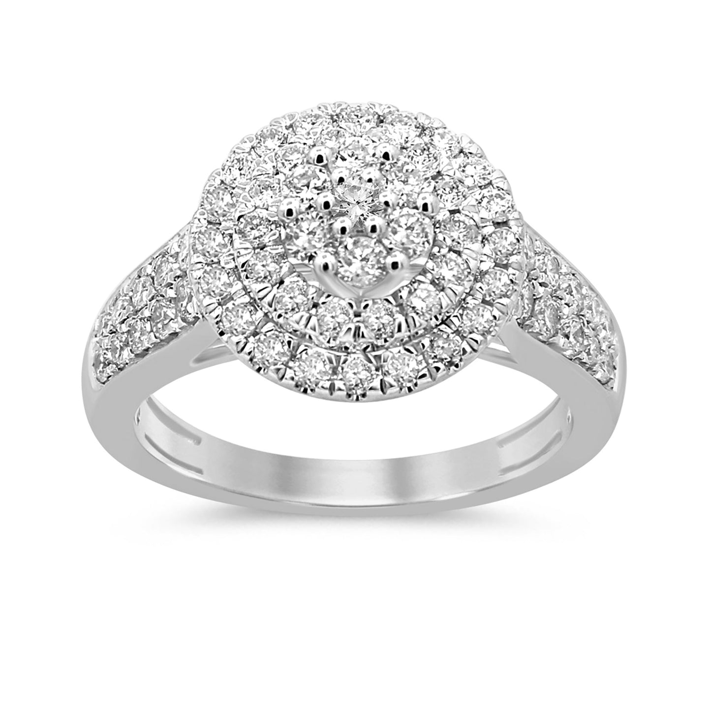 Muse Jewelry 1.03ct G SI 10k White Gold Diamond Engagement Ring Size 6.5