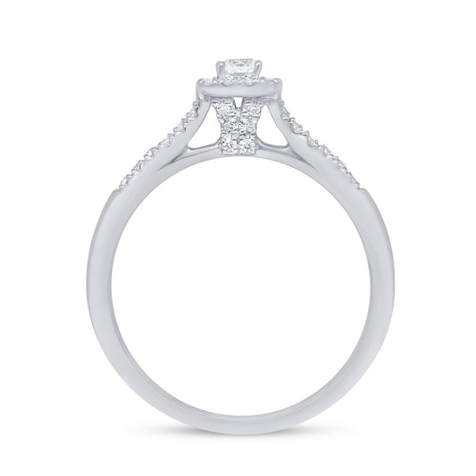 Muse Jewelry .35ct G SI 14K White Gold Diamond Engagement Ring Size 6.5