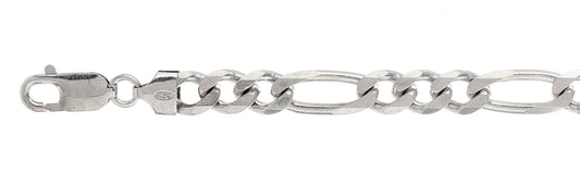 Muse Jewelry 200-8MM Figaro Chain Made in Italy Available in 8"-10 and 16-36" inches NEW