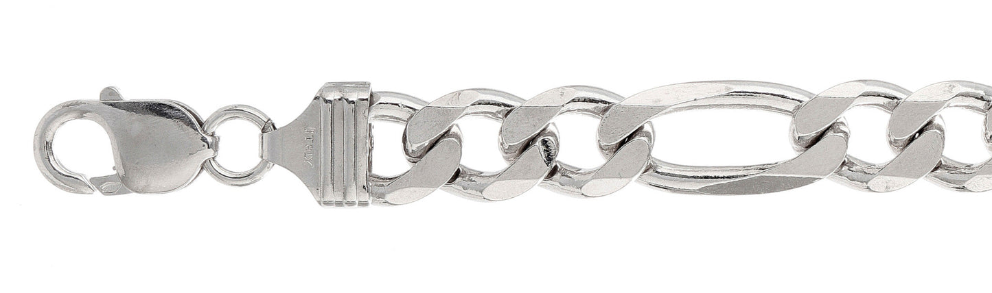 Muse Jewelry 300-11MM Figaro Chain Made in Italy Available in 16"- 30" inches NEW