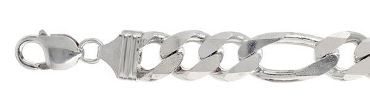 Muse Jewelry 350-13.7MM Figaro Chain Made in Italy Available in 8"- 36" inches NEW