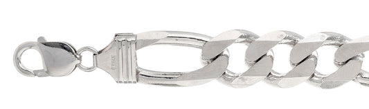 Muse Jewelry 400-14.7MM Figaro Chain Made in Italy Available in 8"- 36" inches NEW
